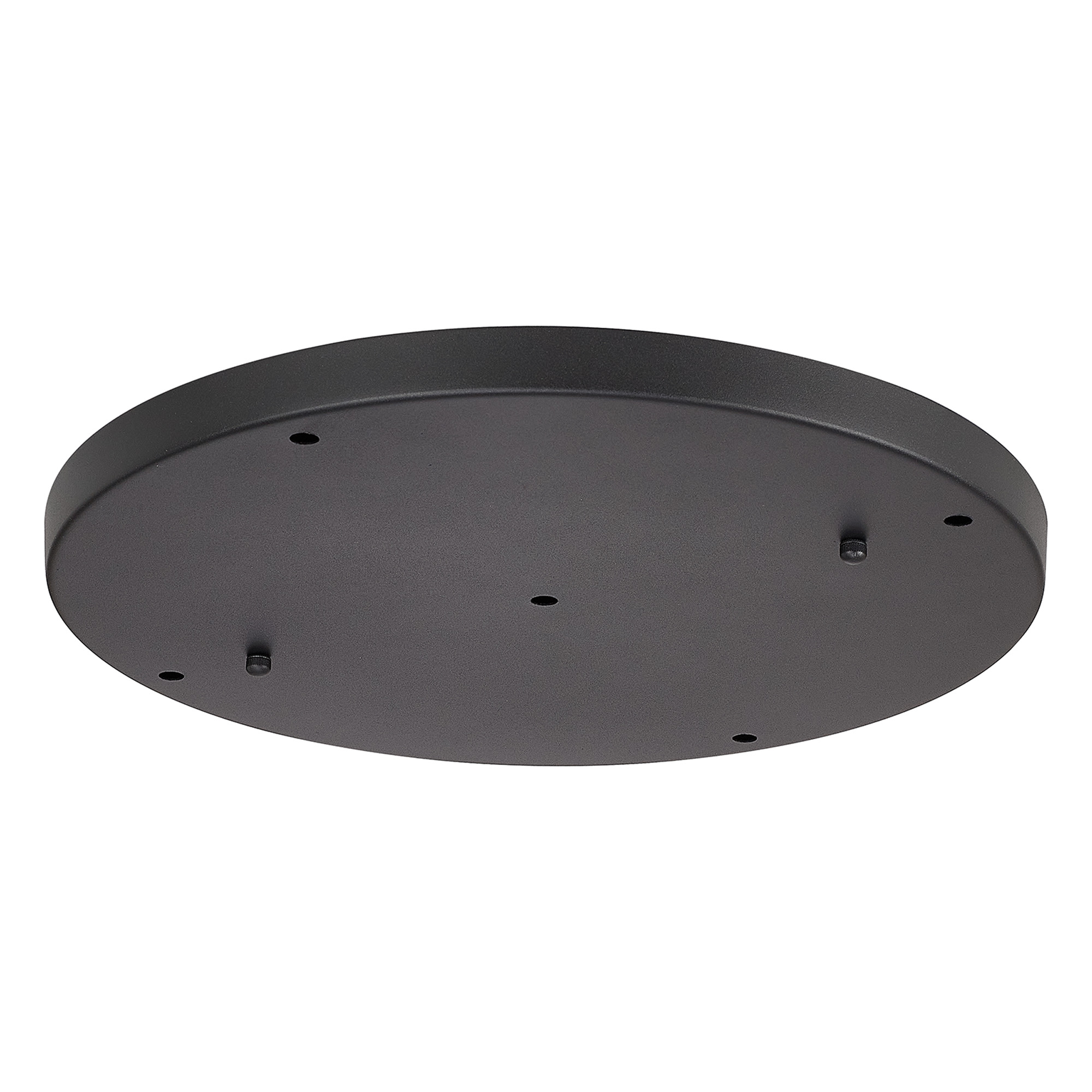 D0830BL  Hayes 5 Hole 40cm Round Ceiling Plate Satin Black